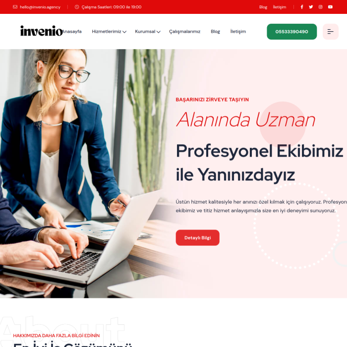 invenio.Agency Web Yazılım 05533390490